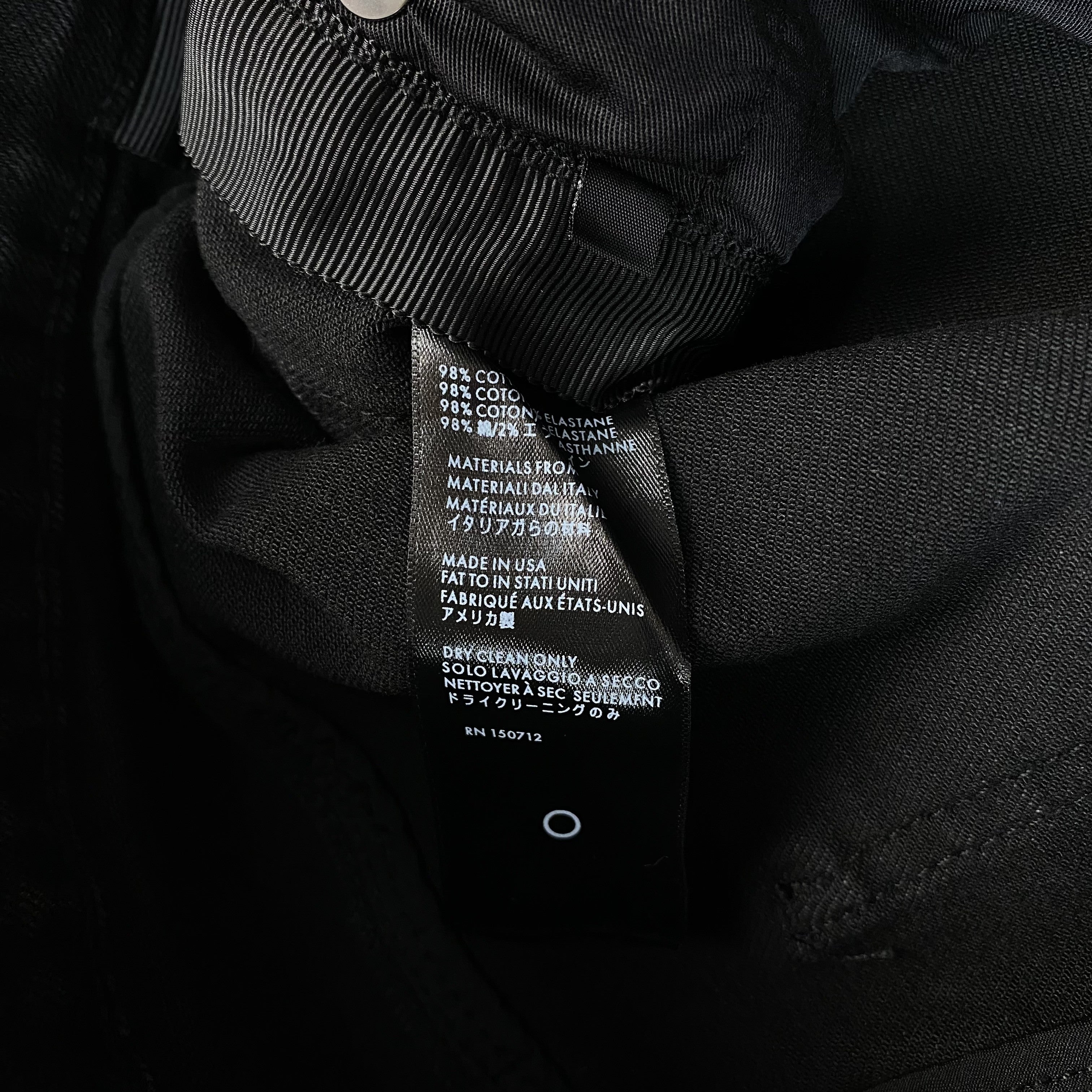 AMIRI CORE APPLIQUE BLACK LEATHER JEANS