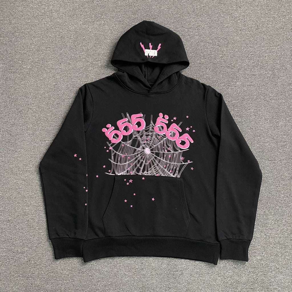 SP5DER ANGEL NUMBER HOODIE BLACK