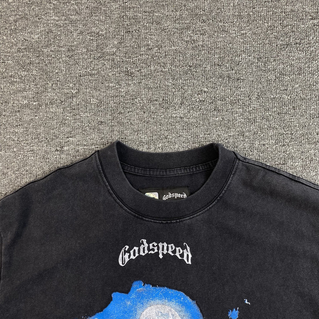 GODSPEED HILLS HAVE EYES T-SHIRT WASHED BLACK